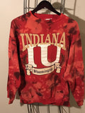 UPCYCLED VINTAGE INDIANA UNIVERSITY CREW NECK SWEATER - SIZE L