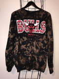 UPCYCLED VINTAGE CHICAGO BULLS CREW NECK SWEATSHIRT - SIZE L