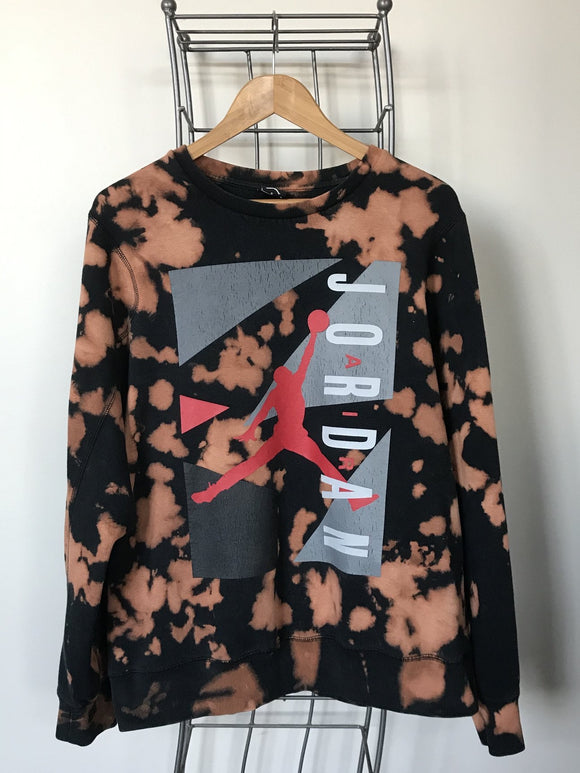 UPCYCLED VINTAGE AIR JORDAN CREW NECK SWEATSHIRT - SIZE L