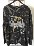 UPCYCLED VINTAGE PURDUE UNIVERSITY CREW NECK SWEATSHIRT - SIZE XL