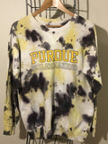 UPCYCLED VINTAGE PURDUE UNIVERSITY CREW NECK SWEATSHIRT - SIZE L