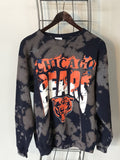 UPCYCLED VINTAGE CHICAGO BEARS CREW NECK SWEATSHIRT - SIZE L